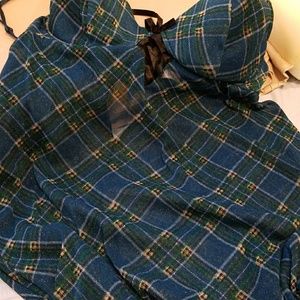 Cacique babydoll in Prince of Wales Pattern